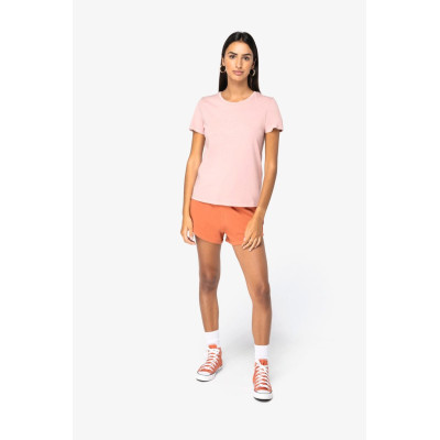 T-shirt eco-responsável com aspecto lavado de senhora