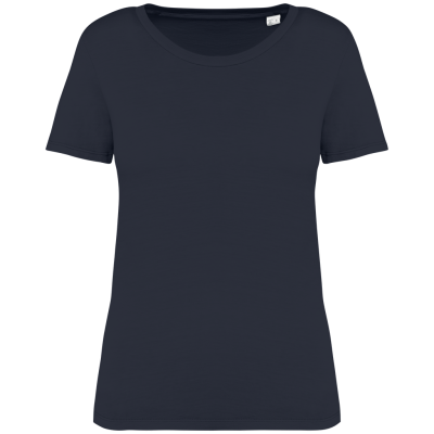 T-shirt eco-responsável com aspecto lavado de senhora