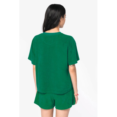 T-shirt eco-responsável em malha turca de senhora
