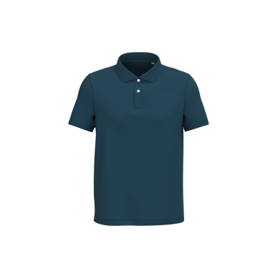 Polo eco-responsável em malha piqué de homem