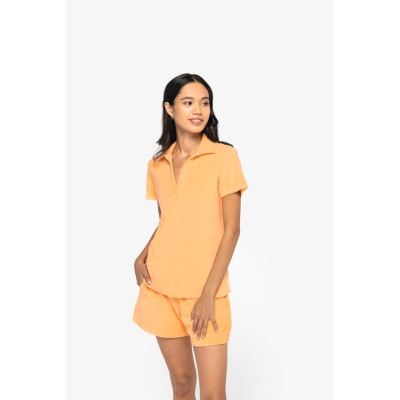 Ladies' eco-friendly Terry Towel polo shirt
