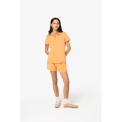 Polo eco-responsável em malha turca de senhora