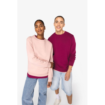 Sweatshirt eco-responsável decote redondo unissexo