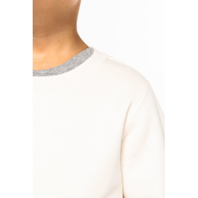 Sweatshirt eco-responsável decote redondo de criança