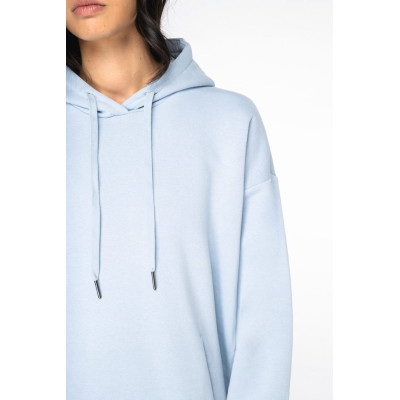 Vestido sweatshirt eco-responsável com capuz de senhora