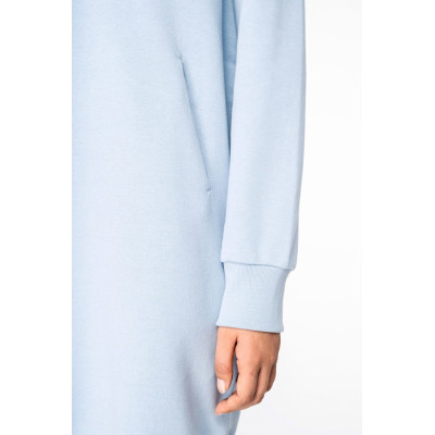 Vestido sweatshirt eco-responsável com capuz de senhora
