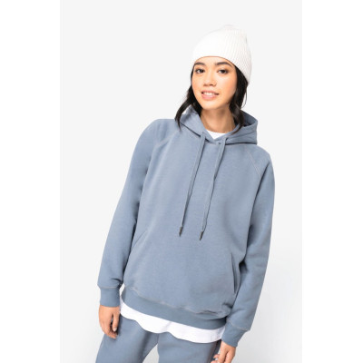 Sweatshirt raglan eco-responsável com capuz de senhora