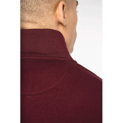 Sweatshirt eco-responsável gola subida 1/2 fecho de homem
