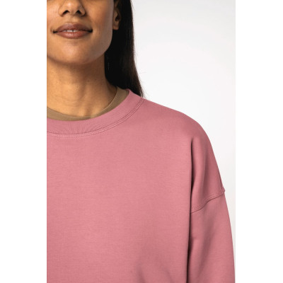 Sweatshirt eco-responsável decote redondo com ombros descaídos de senhora