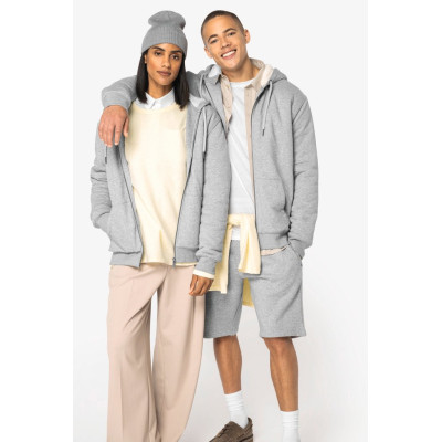 Casaco sweatshirt eco-responsável com forro em sherpa unissexo