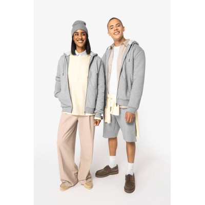Casaco sweatshirt eco-responsável com forro em sherpa unissexo