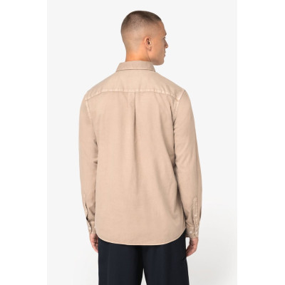 Camisa eco-responsável com aspecto lavado de homem