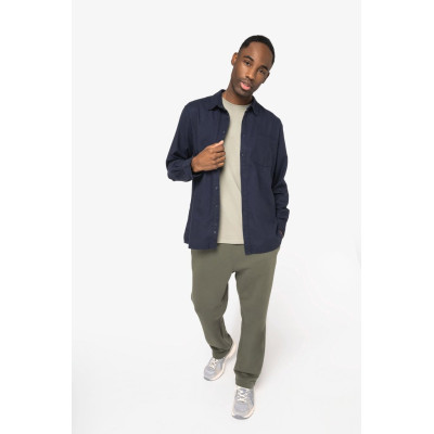Camisa eco-responsável em flanela de homem