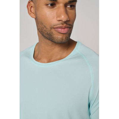 T-shirt de desporto de homem de material reciclado com decote redondo