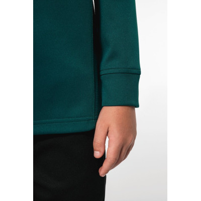 Kids zipped neck training top