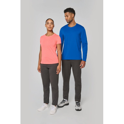 T-shirt de desporto de senhora Triblend com decote redondo