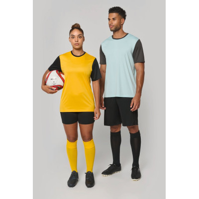 Unisex short-sleeved two-tone multisport jersey