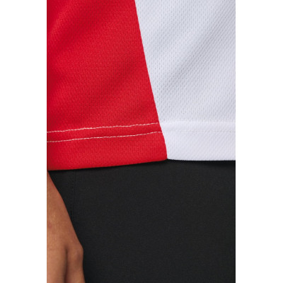 T-shirt de desporto bicolor eco-responsável de senhora