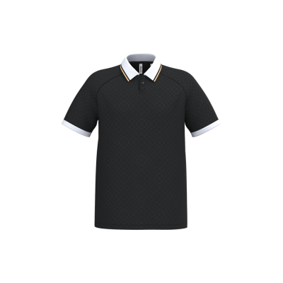 T-shirt lifestyle com colarinho tipo polo unissexo