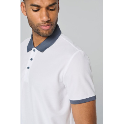 Men's performance piqué polo shirt