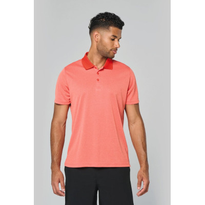 Adult short-sleeved marl polo shirt