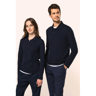 Polo Supima® de manga comprida de homem