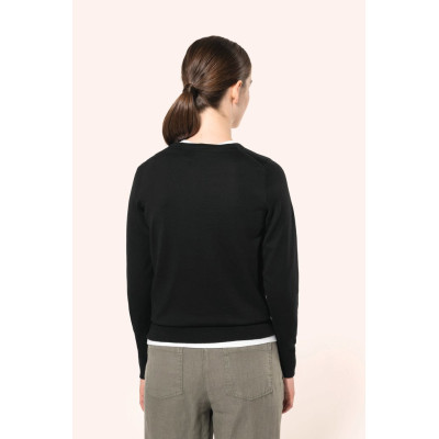 Ladies' crew neck Supima® jumper