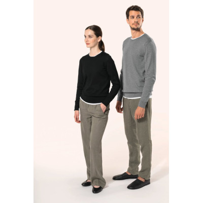 Ladies' crew neck Supima® jumper