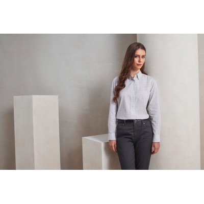 Camisa vichy com quadrados grandes