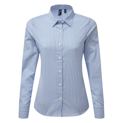 Camisa vichy com quadrados grandes