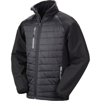 Blusão Softshell acolchoado Black Compass