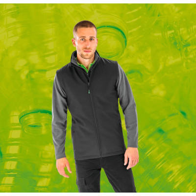 Colete softshell reciclado de homem