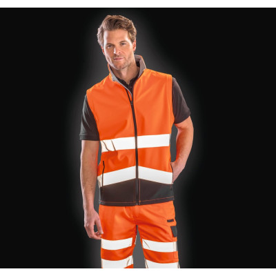 Colete softshell de alta visibilidade