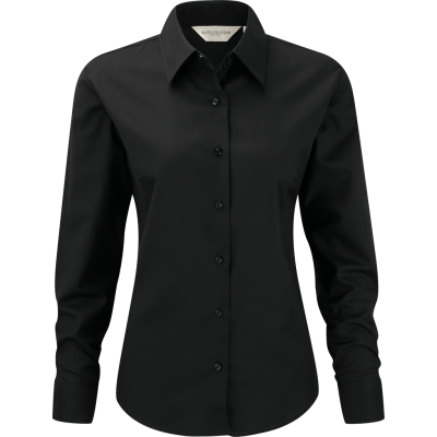 Camisa Oxford de senhora de manga comprida
