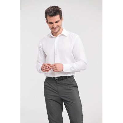 Men's Long-Sleeved Non-Iron Shirt - Tailored Fit
