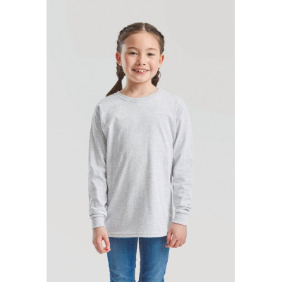 T-shirt valueweight de criança de manga comprida (61-007-0)