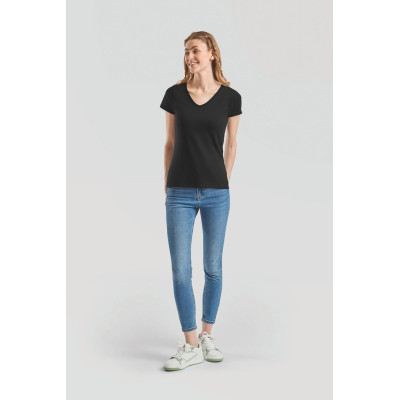 T-shirt valueweight decote V (61-398-0)