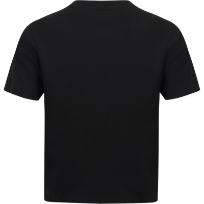 T-shirt curta de corte quadrado de senhora
