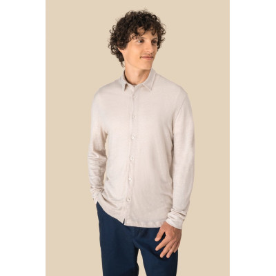 Camisa em linho de homem