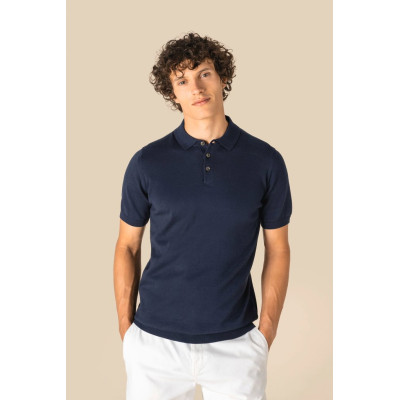 Polo eco-responsável em malha de homem