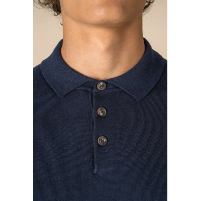 Polo eco-responsável em malha de homem