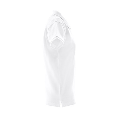 THC MONACO WOMEN WH. Women's short-sleeved polo shirt in carded cotton