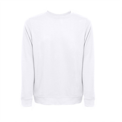 THC COLOMBO WH. Sweatshirt (unissexo) em felpa italiana sem carda. Cor branca
