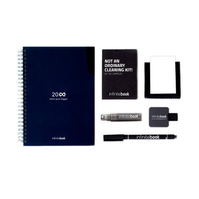 STARTER KIT INFINITE PLANNER A5. Set includes an A5infinite Diary, cleaning kit, marker and marker holder