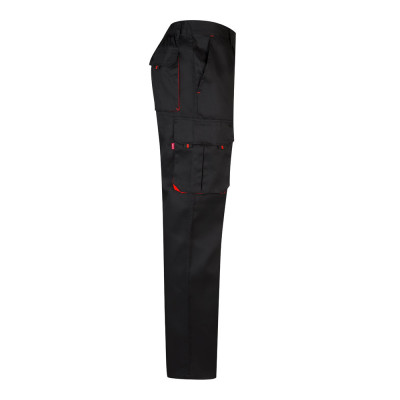 VL HYPNOS. Calças bicolor em sarja multibolsos (200g/m²), em algodão (35) e poliéster (65)