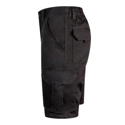 VL HEBE. Bermudas stretch multibolsos (240g/m²), em algodão (46), EME (38) e poliéster (16)
