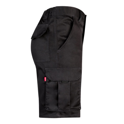 VL HEBE. Bermudas stretch multibolsos (240g/m²), em algodão (46), EME (38) e poliéster (16)