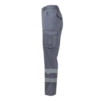 VL DIONYSUS. Calças stretch multibolsos (240g/m²), em algodão (46), EME (38) e poliéster (16)