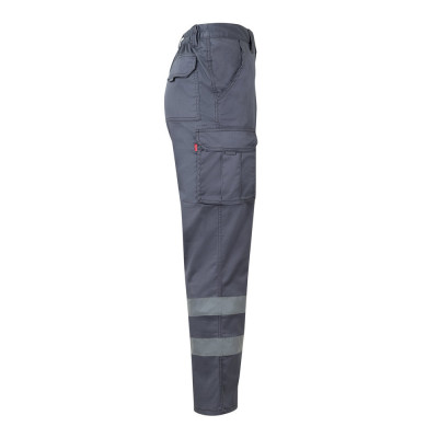 VL DIONYSUS. Calças stretch multibolsos (240g/m²), em algodão (46), EME (38) e poliéster (16)