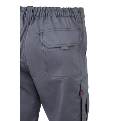 VL DIONYSUS. Calças stretch multibolsos (240g/m²), em algodão (46), EME (38) e poliéster (16)